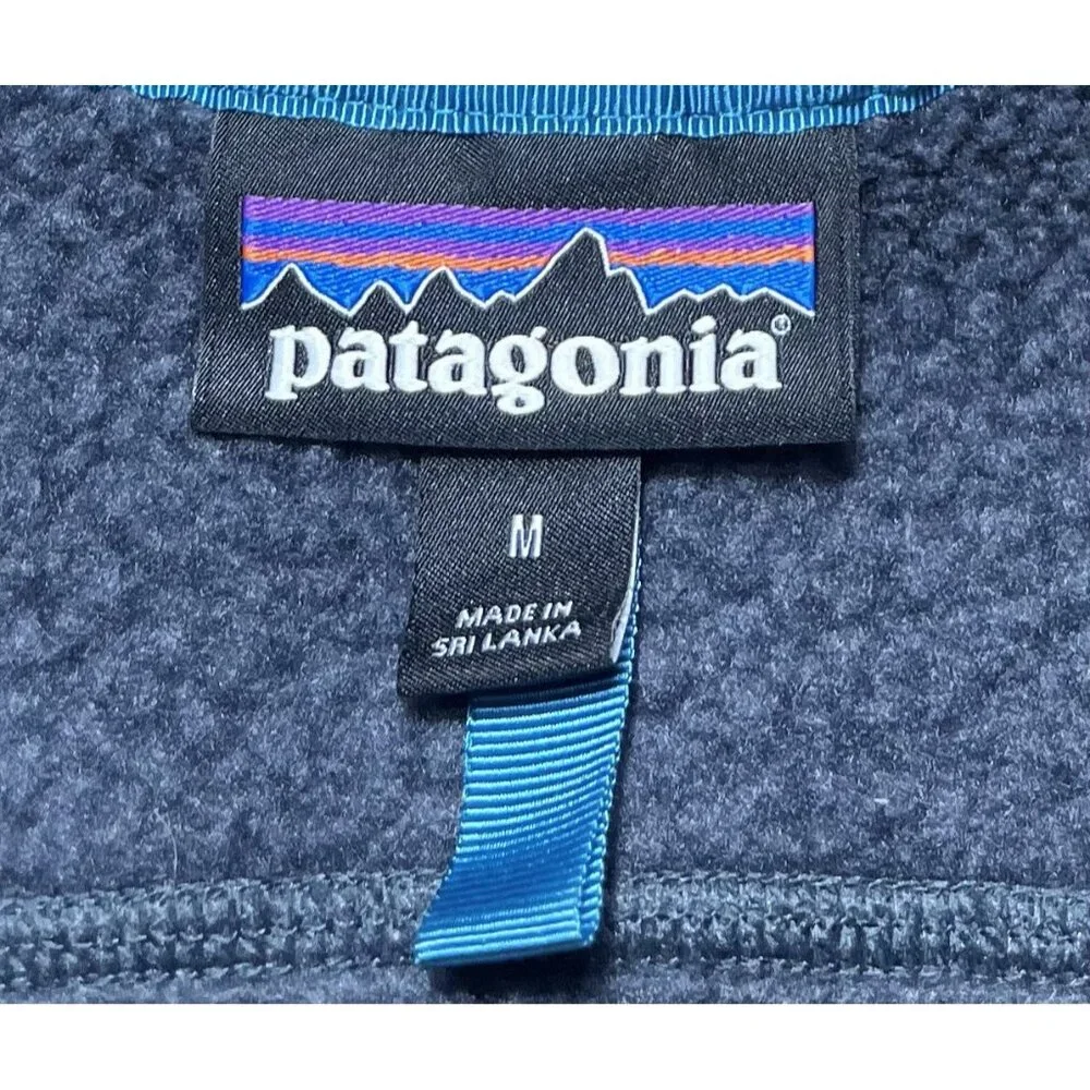 Patagonia Retro Pile Fleece Zip Up Gray Vest - Women Size Medium - Picture 2 of 14